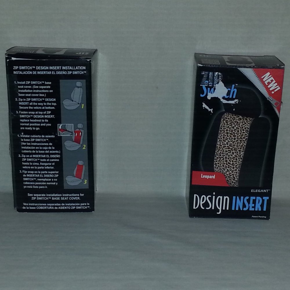 ZIP SWITCH ELEGANT SEAT COVER DESIGN INSERT LEOPAR - Picture 3 of 3